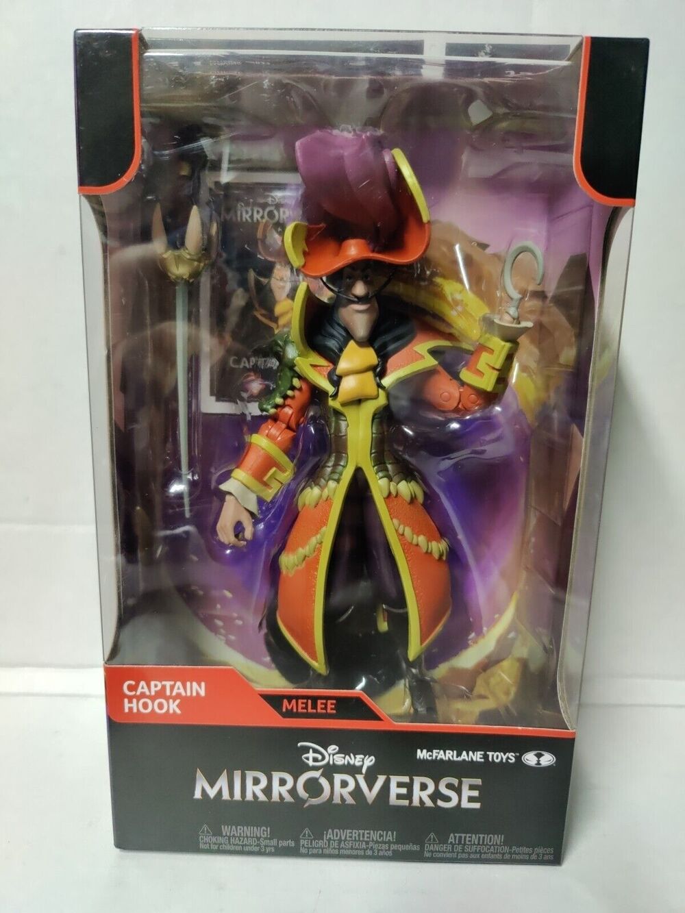 McFarlane Toys Disney Mirrorverse Peter Pan Captain Hook Melee 7” Action Figure